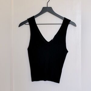 NWT Quince Cropped Sweater Tank